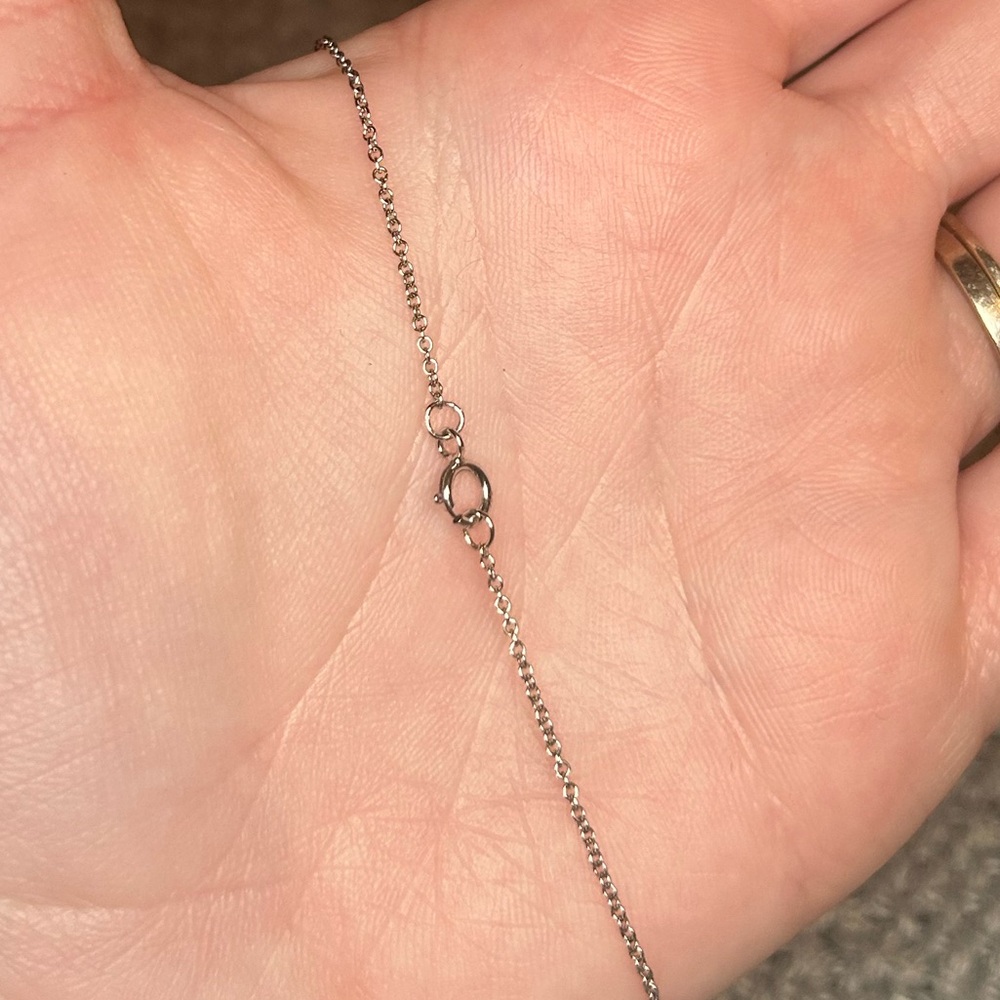 Silver Tone Happy Boy Heart Necklace - Picture 4 of 5